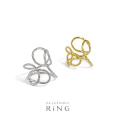 画像1: 透かしループのフリーRing (1)